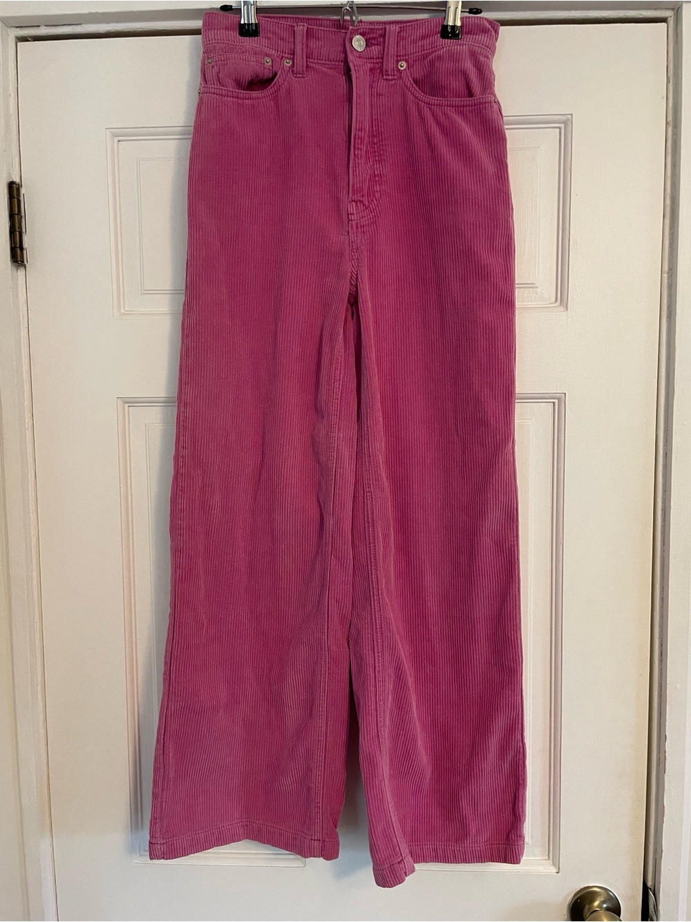 BDG Women’s Pink Corduroy Wide-Leg Pants- Size 25